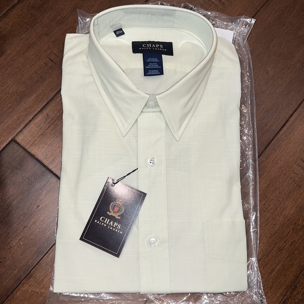 Chaps Ralph Lauren Sage Green Dress Shirt